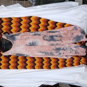 Nik and Nash Jumpsuit Multicolored Tie Dye Size XL, 24" PTP